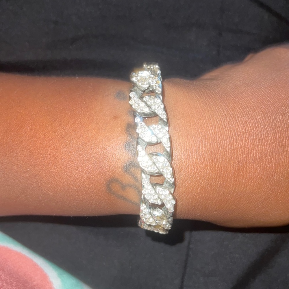 Silver 18k plated men’s bracelet